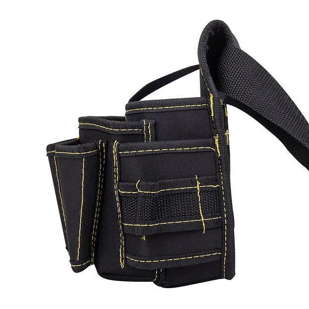 Ящики, сумки для инструментов Deli Поясная сумка монтажника Deli DL-P5 270 x 190 x 140мм, 7 карманов, ткань Оксфорд 600D фото 2