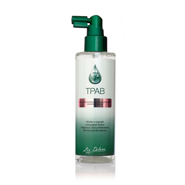 Liv delano 7 трав бессиликоновый спрей для волос сияние и объём 200мл фото 1