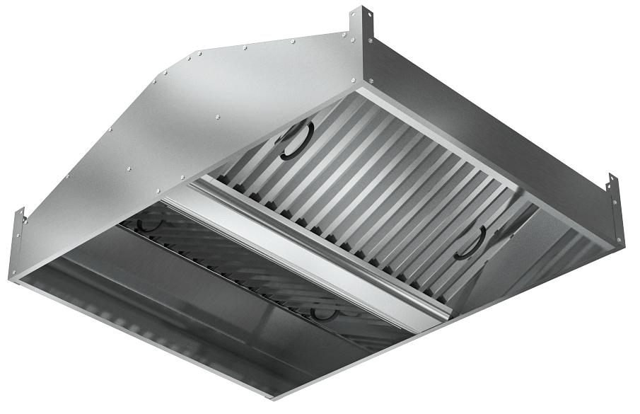 Зонт вентиляционный Appeti ТТ ЗВО-1510н (1500x1000x400 мм) из нержавеющей стали фото 1