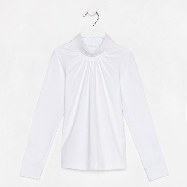 Водолазка для девочки Мануфактурная лавка, рост 122 см, белый ОПТ фото 5