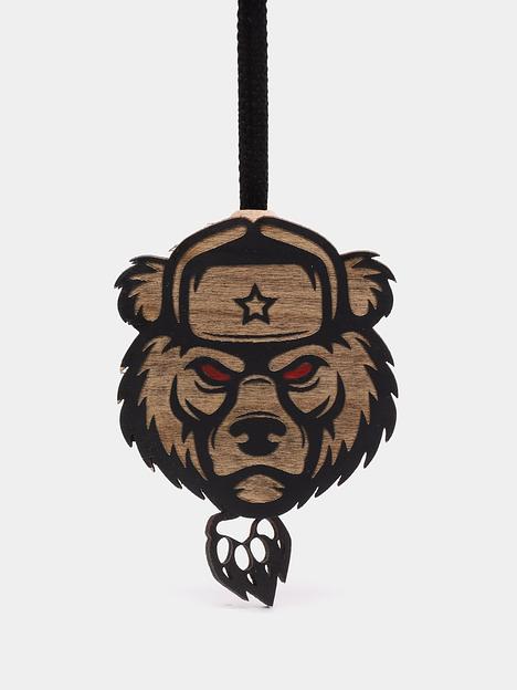 Ароматизатор воздуха для автомобиля Аром Д’Боч «Звери» медведь в шапке ОПТ фото 3