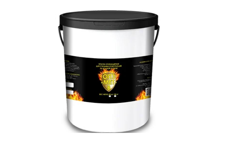 Краска огнезащитная Авангард ОПЗ-МЕТ-В для металла на водной основе, белая ОПТ фото 1