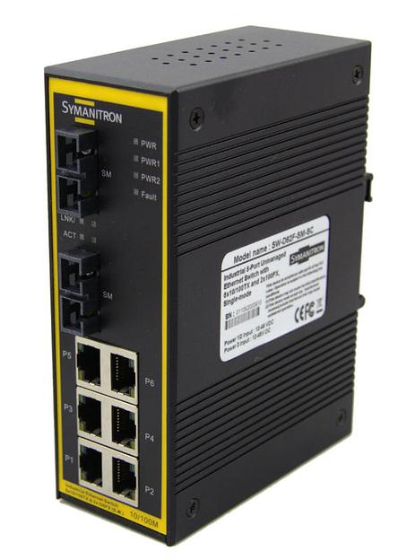 Коммутатор неуправляемый промышленный компактный SWD-62F фото 1