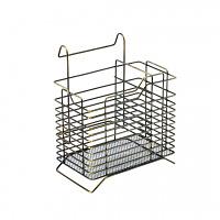 Подставка для столовых приборов настольная/навесная (151x129х180мм), бронза фото 1