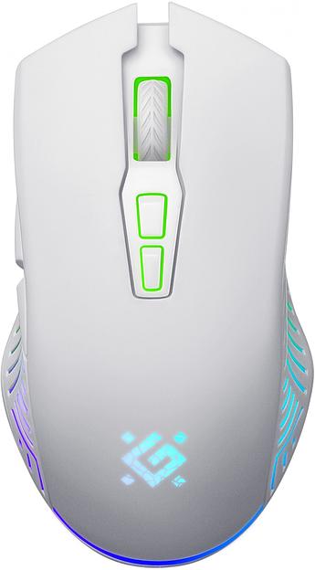 Мышь Defender Pandora GM-502 белый оптическая (3200dpi) silent беспроводная USB (6but) фото 1