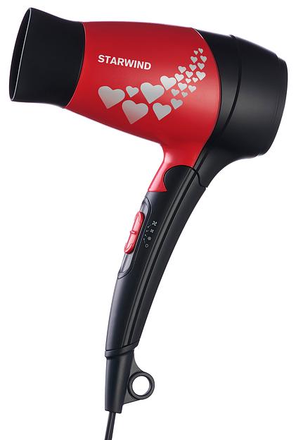 Фен Starwind SHD 7065 1400Вт черный/красный фото 1
