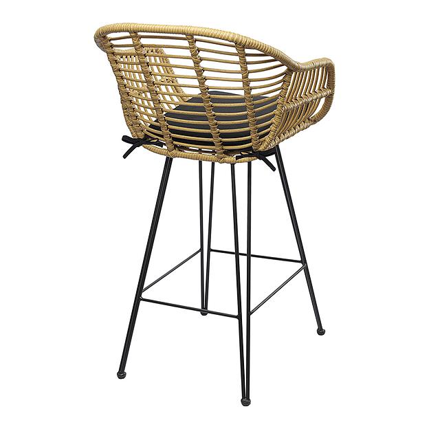 Стул полубарный Vetle Bent, ротанг фото 3