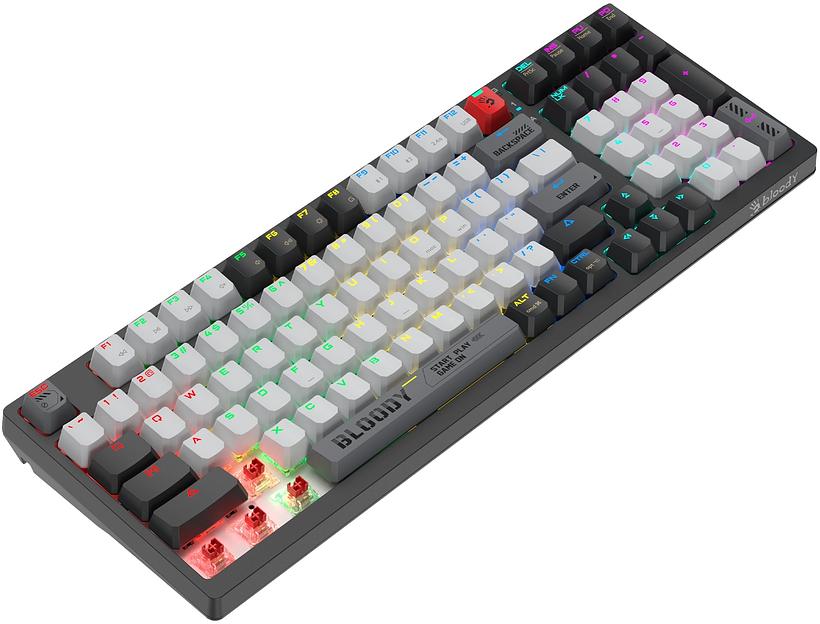 Клавиатура A4Tech Bloody WS98 механическая черный/серый USB for gamer LED (WS98) фото 4