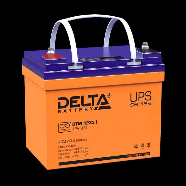 Delta DTM 1233 L (33А\ч, 12В) свинцово- кислотный аккумулятор фото 3