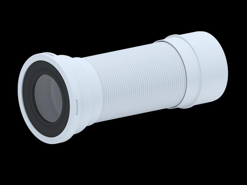 Слив для унитаза с металлической спиралью, гибкий D110мм фото 1