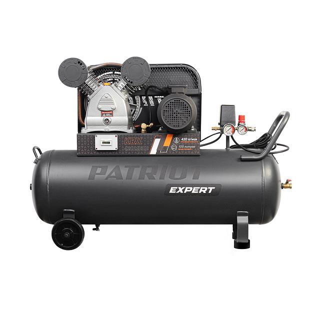Компрессор PATRIOT KRX 420 L100 D, поршневой, ременной, масляный, 420 л/мин, 100 л, 10 бар, 2.2 кВт, 400 В фото 1