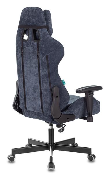 Кресло игровое Бюрократ VIKING KNIGHT Fabric синий Light-27 с подголов. крестовина металл фото 4