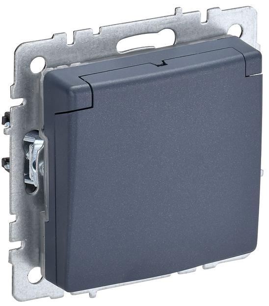 IEK BR-R16-16-K35 BRITE Роз. с з/к/ш с кр. 16А IP20 РСбш10-3-БрМ мар. фото 1