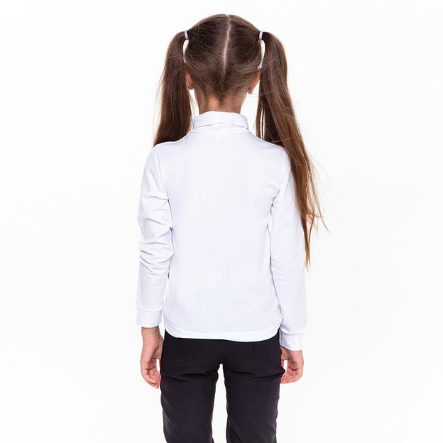 Водолазка для девочки Мануфактурная лавка, рост 122 см, белый ОПТ фото 7