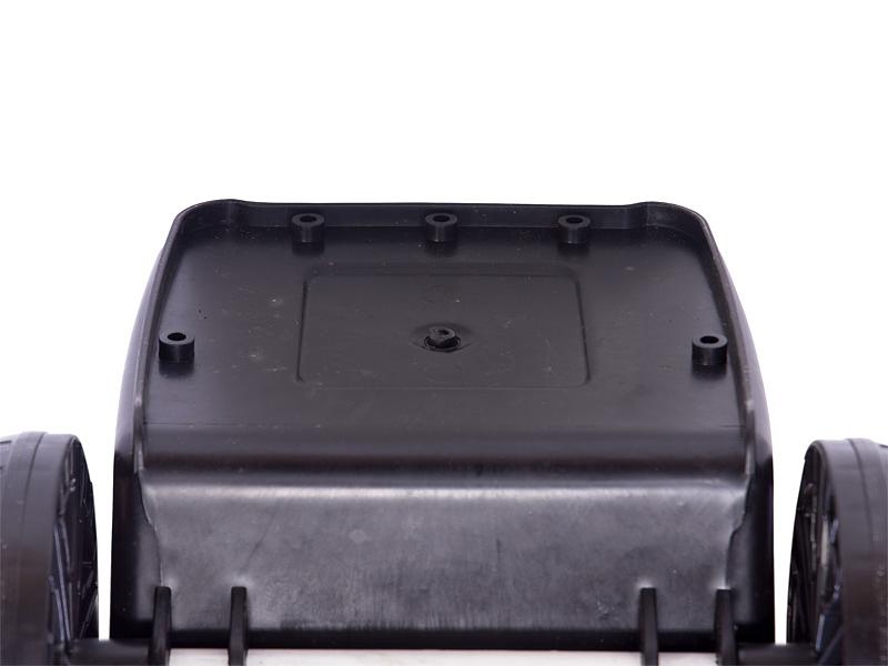 Мусорный бак 60л. с зелёной крышкой чёрный фото 4