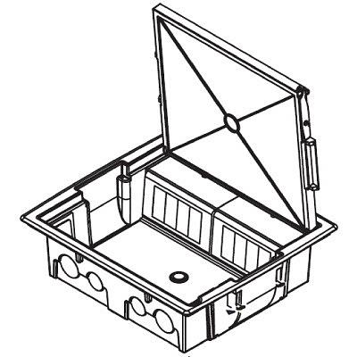 Лючок напольный NEST, 16 модулей фото 1