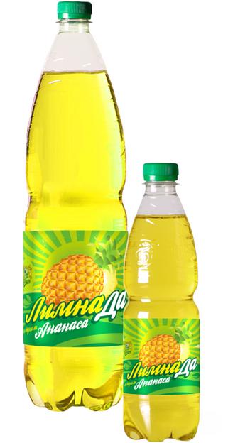Лимонад сильногазированный низкокалорийный ЛимнаДа Ананас, пэт, 1,5 л, Бавария, опт фото 1