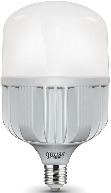 Лампа светодиодная Gauss Elementary 60428 75Вт цок.:E40 цилин. 220B 4100K св.свеч.бел.нейт. (упак.:1шт) фото 2