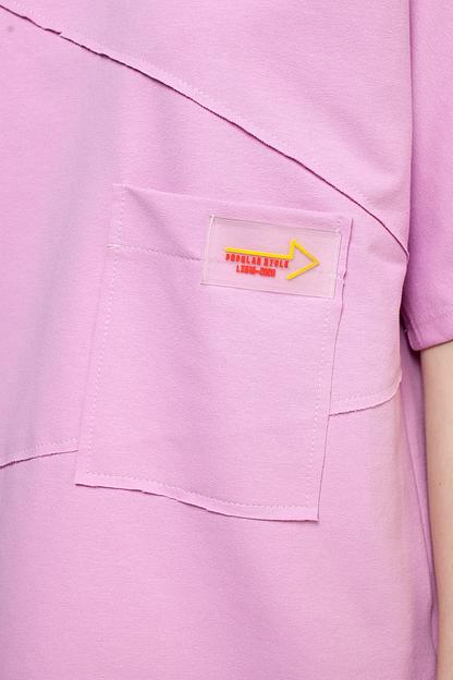 Туника футер 2-х нитка  4120/04/Розовый  фото 5