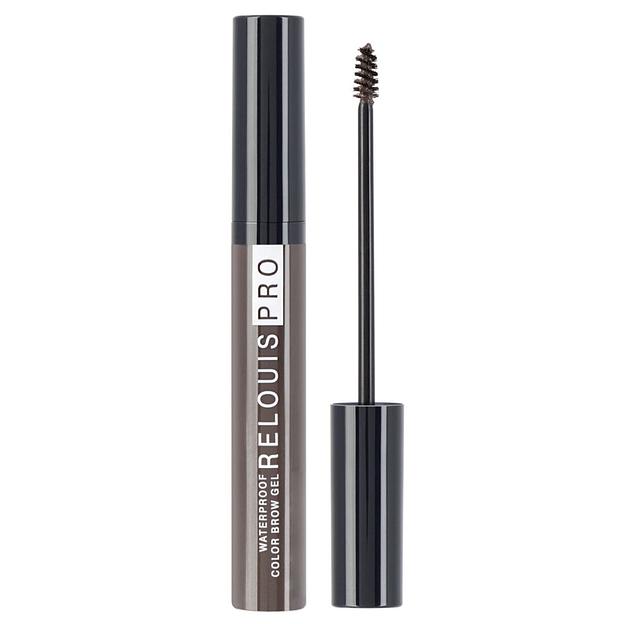 Relouis гель для бровей водостойкий оттеночный pro waterproof color brow gel тон 04 dark brown фото 1