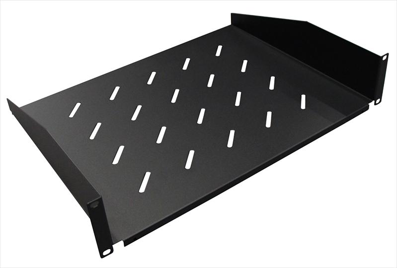 Полка фронтальная, глубина 300 мм, 2U, нагрузка - 60 кг (TWT-CB-SF300-2U/60) фото 1