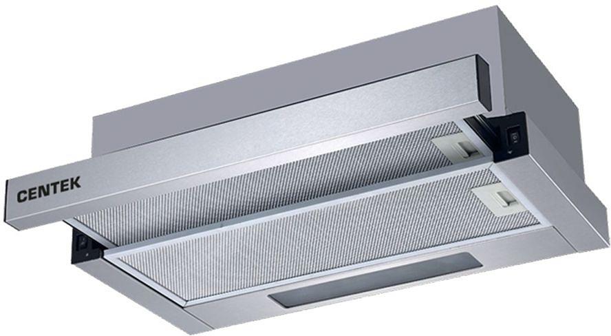 Вытяжка встраиваемая Centek CT-1840-60 серый управление: кнопочное (1 мотор) фото 1