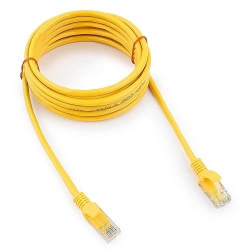 Cablexpert Патч-корд медный UTP PP10-3M/Y кат.5, 3м, литой, многожильный (желтый) фото 1