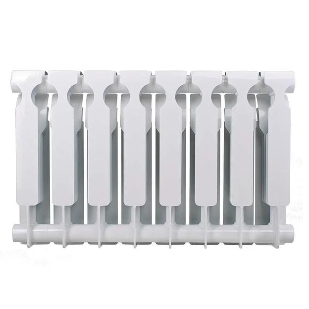 Радиатор биметаллический секционный 350/80/8 боковое подключение фото 6