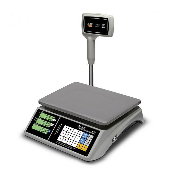 Торговые настольные весы Mertech M-ER 328 ACPX-32.5 "TOUCH-M" LCD фото 1