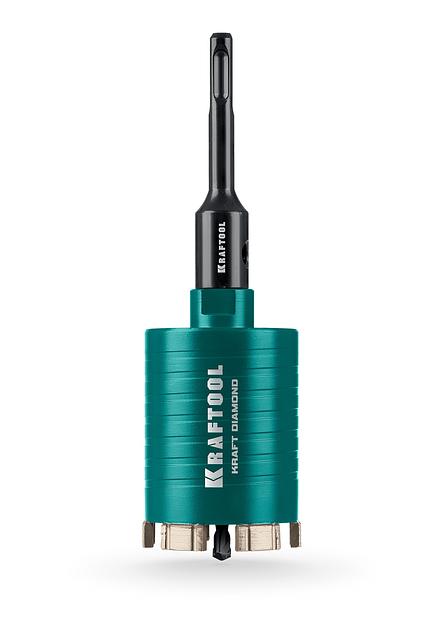 KRAFTOOL DIAMOND d 72 мм (сухое сверление с микроударом, глубина сверления 75 мм, лазерная сварка), Алмазная Коронка для подрозетников (29820-72) фото 1