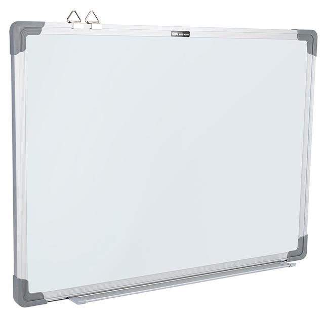 Доска магнитно-маркерная Deli EV450 магнитно-маркерная лак белый 60x45см алюминиевая рама фото 3