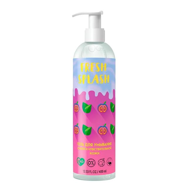 Bio world fresh splash гель для умывания сухой и чувствительной кожи, 400 мл, фото 1