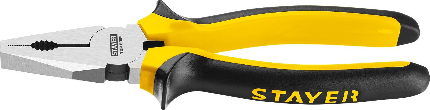 STAYER TOPGrip, 200 мм, комбинированные плоскогубцы (2205-1-20) фото 1