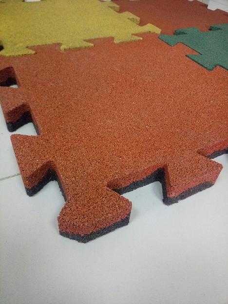 Плитка «Конструктор» резиновая 500×500×40 мм фото 9