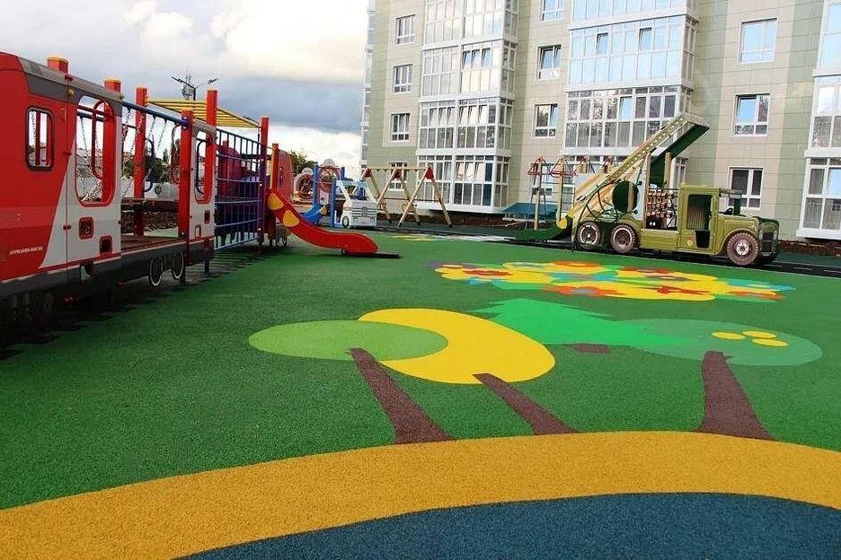 Резиновое покрытие для детских площадок фото 1