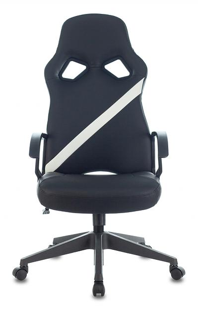 Кресло игровое Бюрократ ZOMBIE DRIVER черный/белый искусственная кожа с подголов. крестовина пластик фото 6