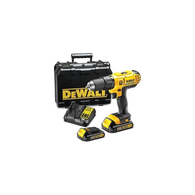 Ударная дрель-шуруповерт DeWALT DCD776S2, 1.5Ач, с двумя аккумуляторами фото 1
