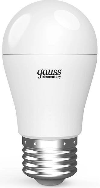 Лампа светодиодная Gauss Basic 13Вт цок.:E27 шар св.свеч.бел.нейт. (10502232) фото 2