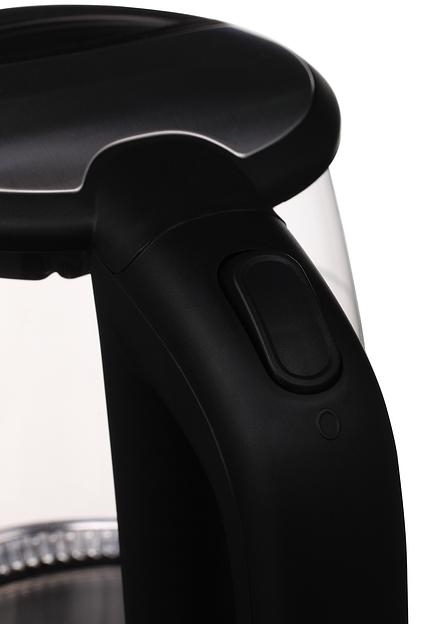 Чайник электрический Starwind SKG5210 1.7л. 2200Вт черный/серебристый (корпус: стекло) фото 7