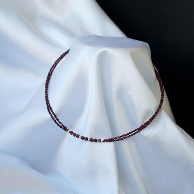 Чокер из граната и турмалина «Энергия жизни», опт фото 1