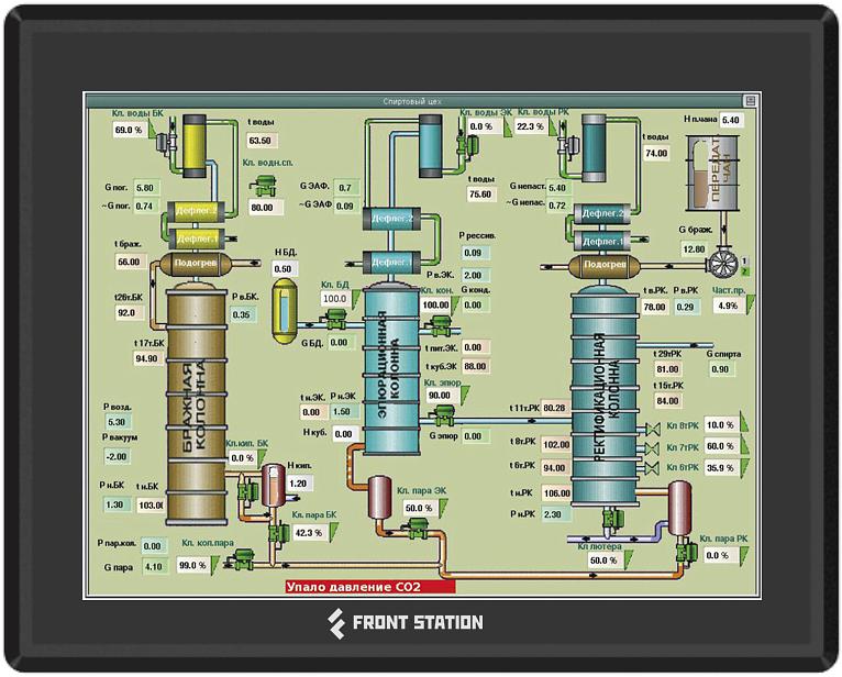 Российский промышленный панельный компьютер FRONT Station 260.207, на базе процессора Intel Celeron J6412 / Дисплей 17", проекционно-ёмкостный сенсорный экран / RAM 8 Гб LPDDR4 / SSD 64 Гб / LAN 2 x 10/100/1000 (RJ-45) / HDMI / 4 x USB 2.0 / 2 x USB 3.x фото 1