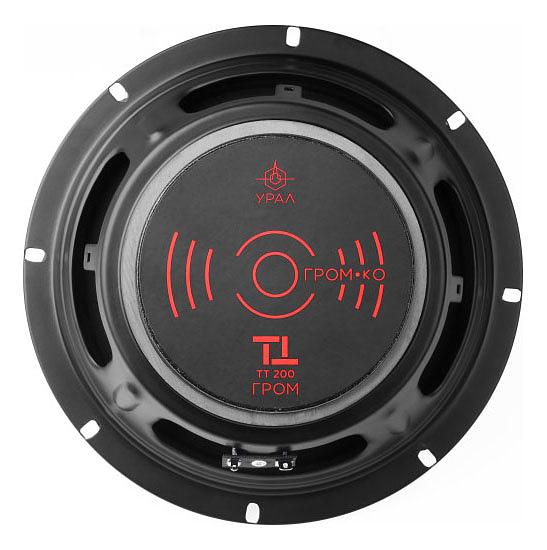 Колонки автомобильные Ural ТТ 200 ГРОМ (без решетки) 98дБ 4Ом 20см (8дюйм) (ком.:2кол.) среднечастотные однополосные фото 2