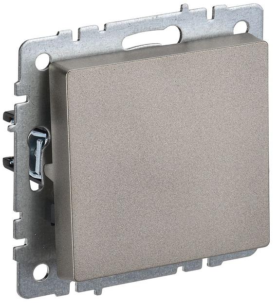 IEK BR-V12-0-10-K37 BRITE Выключ. 1-кл. прох. 10А ВС10-1-6-БрШ шамп. фото 1