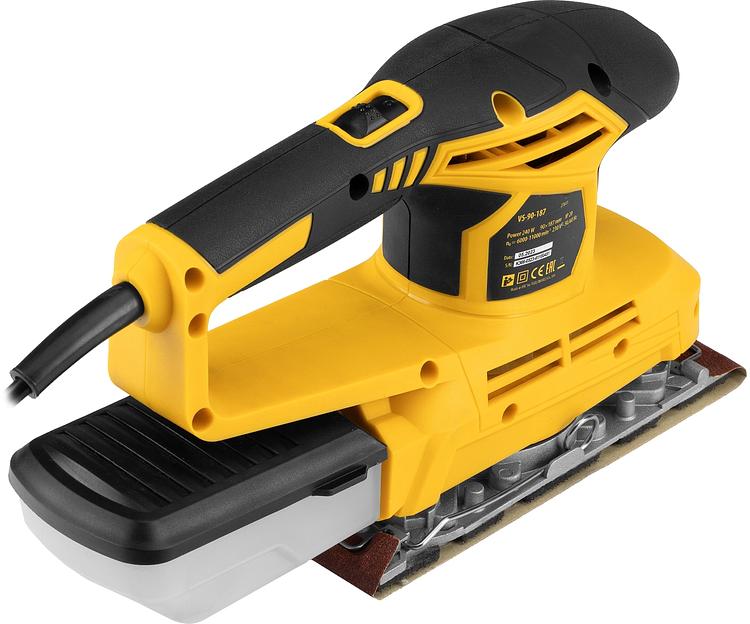 Машина плоскошлифовальная вибрационная VS-90-187, 240 Вт, 6000-11000 об/мин// Denzel фото 7