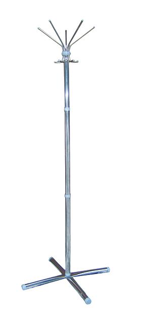 Вешалка напольная, 695х695х1845 мм, 5 крючков фото 1