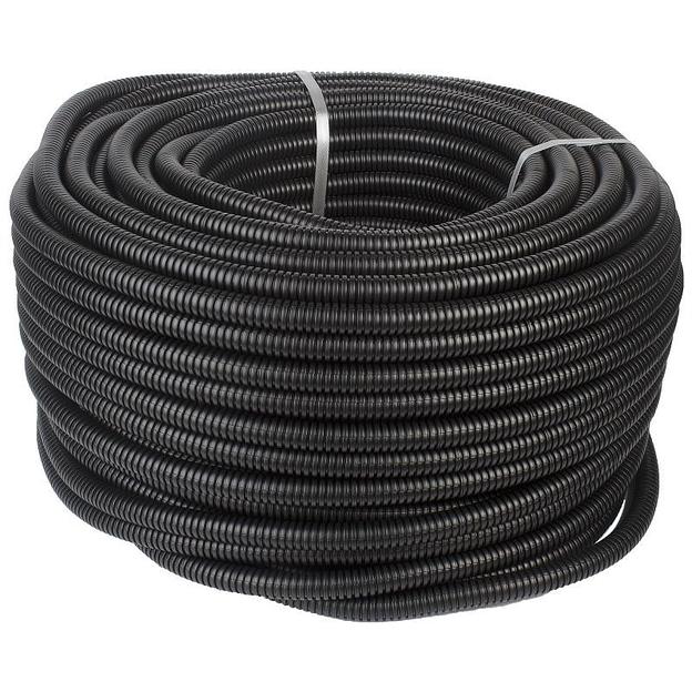EKF FRHF-20 Труба гофр. FRHF с зондом d 20мм черная Plast EKF PROxima бухта 100 м фото 1