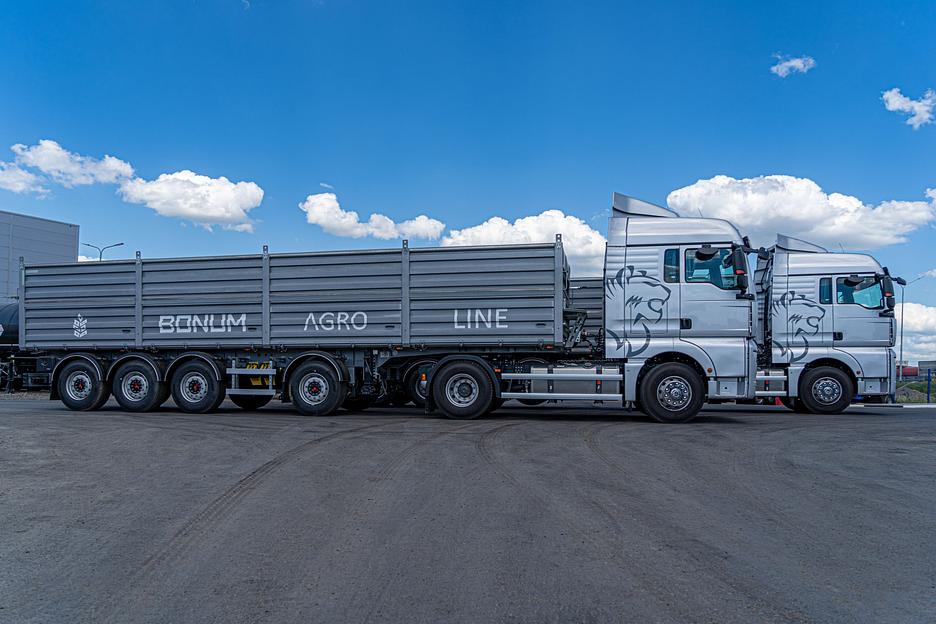 Зерновоз бортовой облегченный 46 м³ фото 3