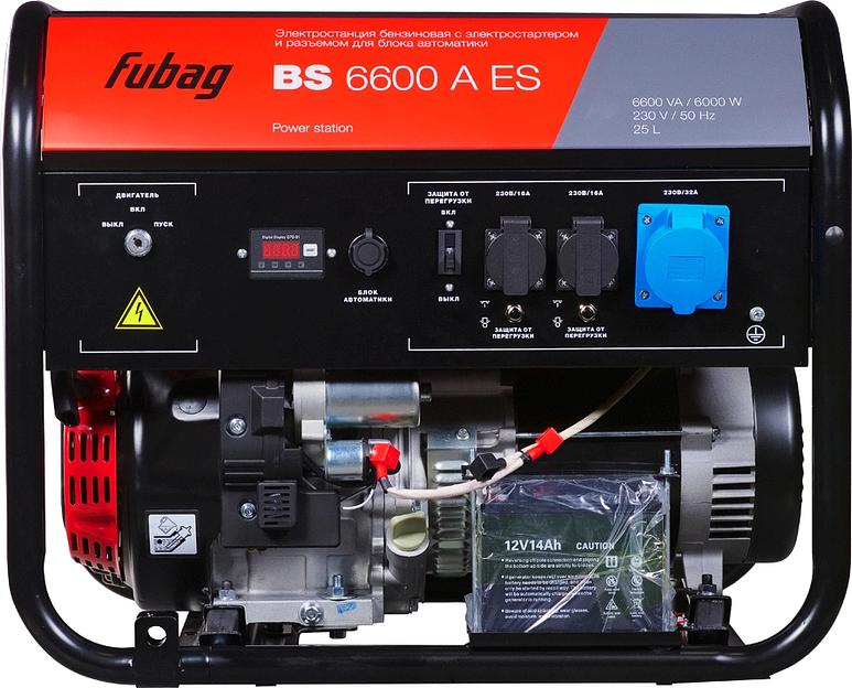 Генератор Fubag BS 6600 AES 6.5кВт фото 2