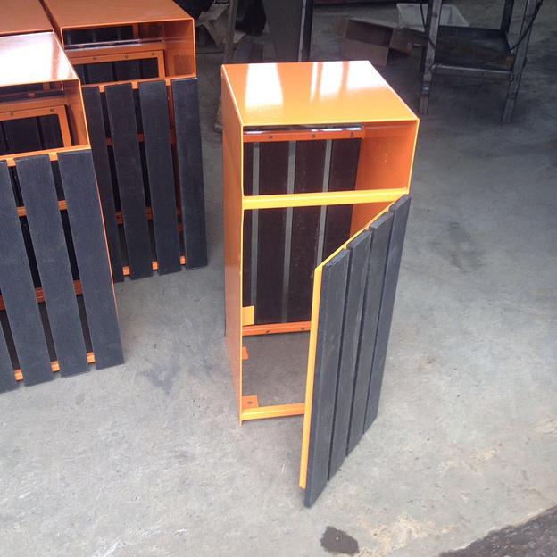 Урна уличная мусорная квадратная откр фото 2