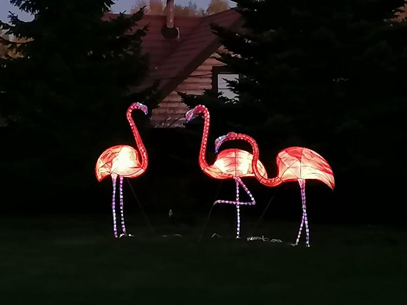 Световая скульптура «Фламинго» фото 2